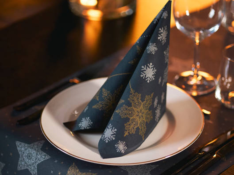 Snow Stars Black